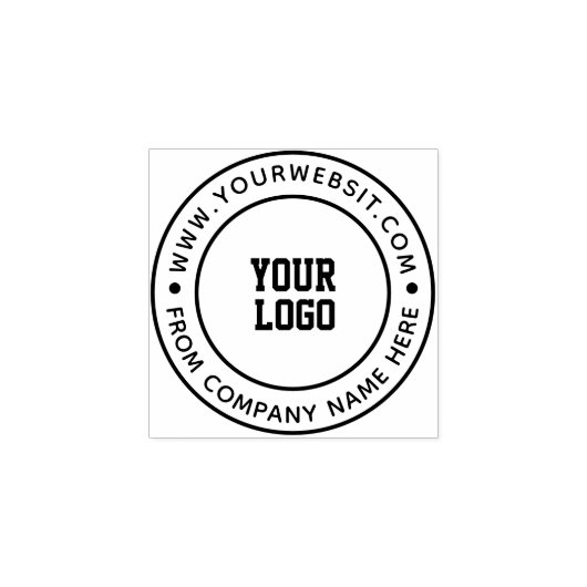 Tampons Encreurs Personalized Business Logo Rubber Stamp (Impression)