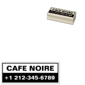 Tampons Encreurs Personalized Business Maple Wood Stamp (Tamponné)