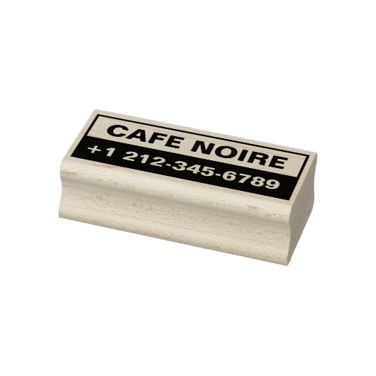 Tampons Encreurs Personalized Business Maple Wood Stamp (Tampon)