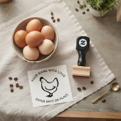 Tampons Encreurs Personalized Egg Stamp – Custom Chicken Egg Stamp