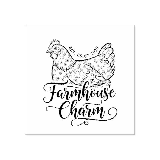 Tampons Encreurs  Personalized egg stamp, personalized fresh egg  (Impression)