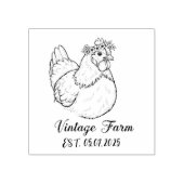 Tampons Encreurs Personalized egg stamp, personalized fresh egg (Impression)