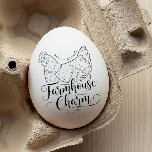 Tampons Encreurs  Personalized egg stamp, personalized fresh egg