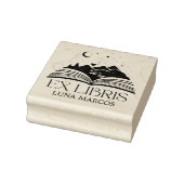 Tampons Encreurs Personalized Ex Libris with a Book and Stars Heart (Tampon)