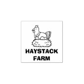 Tampons Encreurs Personalized Rustic Hen Name Egg Love (Impression)