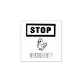 Tampons Encreurs Personalized Rustic Hen Name Egg Love (Impression)