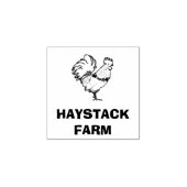 Tampons Encreurs Personalized Rustic Hen Name Egg Love (Impression)