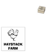 Tampons Encreurs Personalized Rustic Hen Name Egg Love (Tamponné)