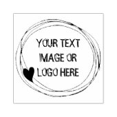 Tampons Encreurs Personnalisé Ajouter votre logo ou image texte (Impression)