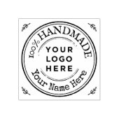 Tampons Encreurs Personnalisé Business Round Nom Fabriqué à la main (Impression)