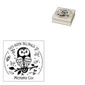 Tampons Encreurs Personnalisé Ce Livre Appartient À, Chouette Migno (Tamponné)