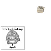 Tampons Encreurs Personnalisé - Ce livre appartient à - Rabbit (Tamponné)