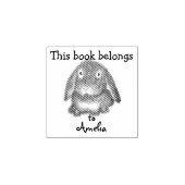 Tampons Encreurs Personnalisé - Ce livre appartient à - Rabbit (Impression)