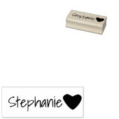 Tampons Encreurs Personnalisé Cute Simple Heart Name Custom Word (Tamponné)
