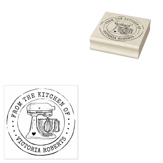 Tampons Encreurs Personnalisé depuis la cuisine (Tamponné)