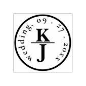 TAMPONS ENCREURS PERSONNALISÉ | ÉLÉGANT MARIAGE DE MONOGRAMME DE FR (Impression)