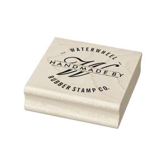 Tampons Encreurs Personnalisé "Handmade By" avec Monogramme (Tampon)