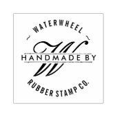 Tampons Encreurs Personnalisé "Handmade By" avec Monogramme (Impression)