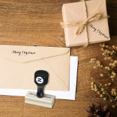 Tampons Encreurs Personnalisé Joyeux Noël Salutations de Noël Éléga
