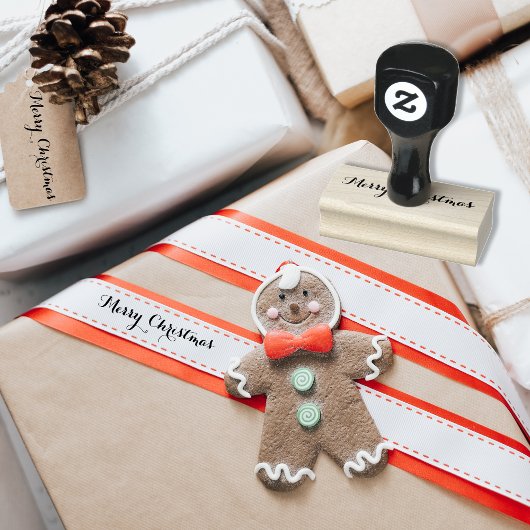 Tampons Encreurs Personnalisé Joyeux Noël Salutations de Noël Éléga