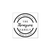 Tampons Encreurs Personnalisé | Nom de famille du script en gras | (Impression)