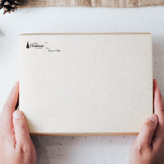 Tampons Encreurs Personnaliser le nom de Noël étiquette cadeau