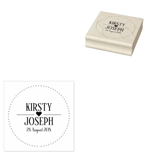 Tampons Encreurs Personnalisez votre nom Mariage Timbre en caoutcho (Tamponné)