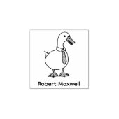 Tampons Encreurs Pet Duck Goose Necktie Custom Name 1x1 (Impression)