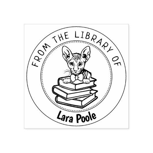 Tampons Encreurs Peterbald Cat, Livre De La Bibliothèque De (Impression)