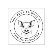 Tampons Encreurs Petit Bébé Piglet Ce Livre Appartient Au Nom De L' (Impression)