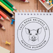 Tampons Encreurs Petit Bébé Piglet Ce Livre Appartient Au Nom De L'