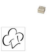 Tampons Encreurs Petit Casquette de chef traditionnel - Forme arron (Tamponné)