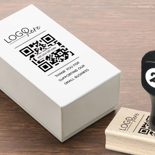 Tampons Encreurs Petit code QR de remerciement pour entreprise