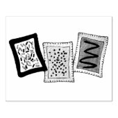 Tampons Encreurs Petit déjeuner Brunch Pâtisseries grille-pain Pâti (Impression)