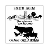 Tampons Encreurs Petit Étiquette alimentaire de ferme d'oeufs de ca (Impression)