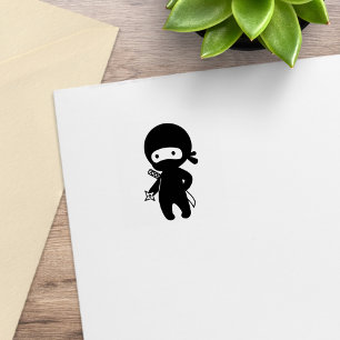 Tampons Encreurs Petit ninja tenant une étoile de lancer 1x1