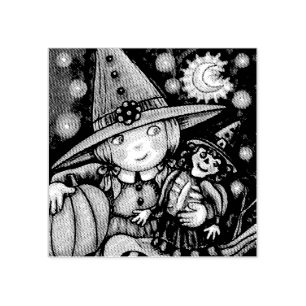 TAMPONS ENCREURS PETIT TÉMOIN ET RAG DOLL HALLOWEEN CAOUTCHOUC