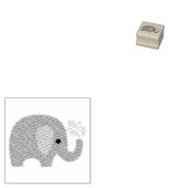Tampons Encreurs Petit Timbre en caoutchouc - Douches à éléphant (Tamponné)