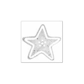 Tampons Encreurs Petit timbre en forme d'étoile de Noël doux (Impression)