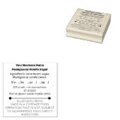 Tampons Encreurs Petite entreprise Droit de chalet Étiquette en cao (Tamponné)