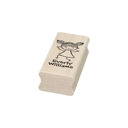 Tampons Encreurs Petite fille Timbre en caoutchouc personnalisé (Tampon)