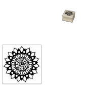 Tampons Encreurs Petite Fleur Mandala Florale Fleur (Tamponné)