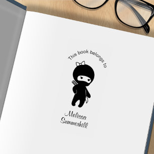Tampons Encreurs Petite plaque d'immatriculation pour fille Ninja