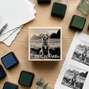 Tampons Encreurs Photo personnalisée avec le nom de votre chien