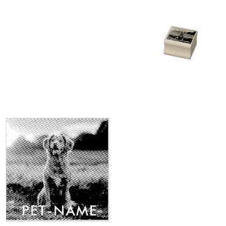 Tampons Encreurs Photo personnalisée avec le nom de votre chien