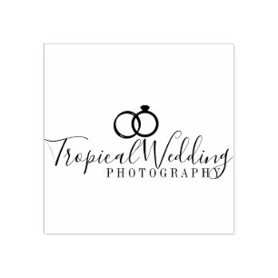 Tampons Encreurs Photographie de mariage logo de bague Studio d'art