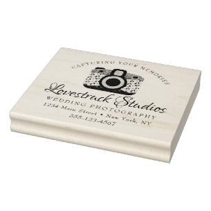Tampons Encreurs Photographie personnalisée Caméra de logo professi