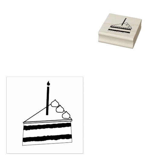 Tampons Encreurs Pièce d'art de gâteau d'anniversaire (Tamponné)