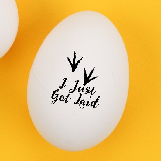 Tampons Encreurs Pieds de poulet "je viens de tomber" Oeuf