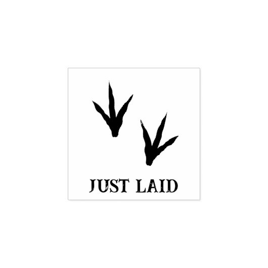 Tampons Encreurs Pieds de poulet "Juste Posé" Mini Timbre d'Oeuf de (Impression)